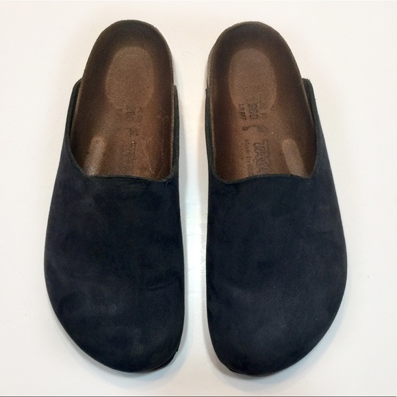 ladies navy mules
